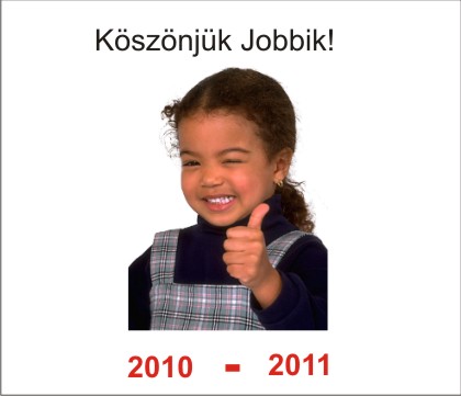 Köszönjük Jobbik | Gerillamarketing óriás(i)plakát
